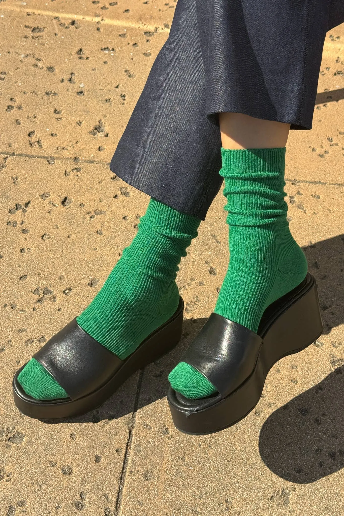 Deep Green Trouser Socks
