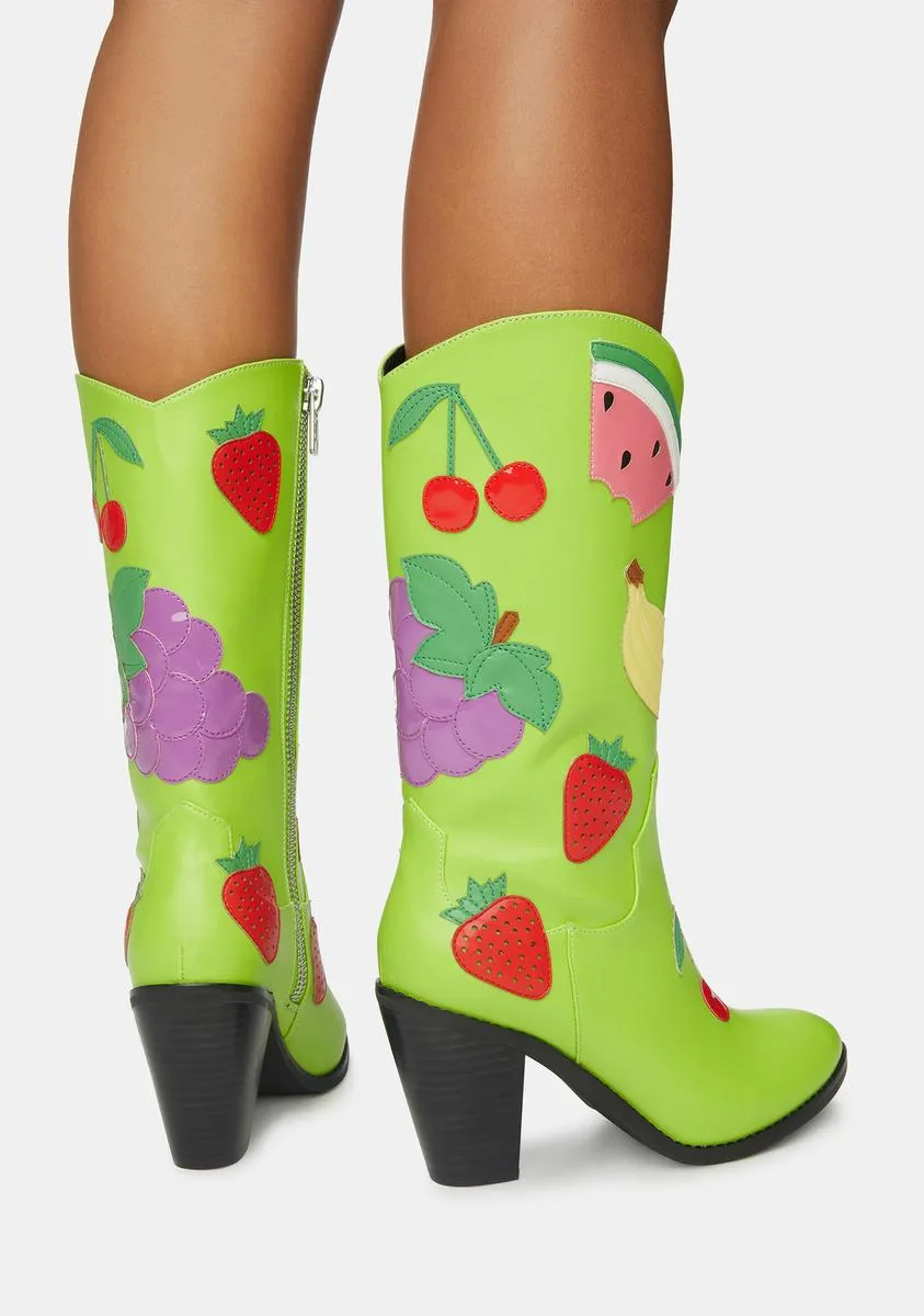 Grapeful For You Cowboy Boots