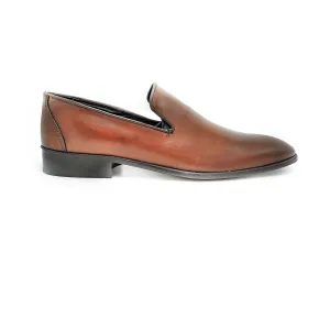 Italian Manufacture Men's Loafer (Brown) vero cuoio