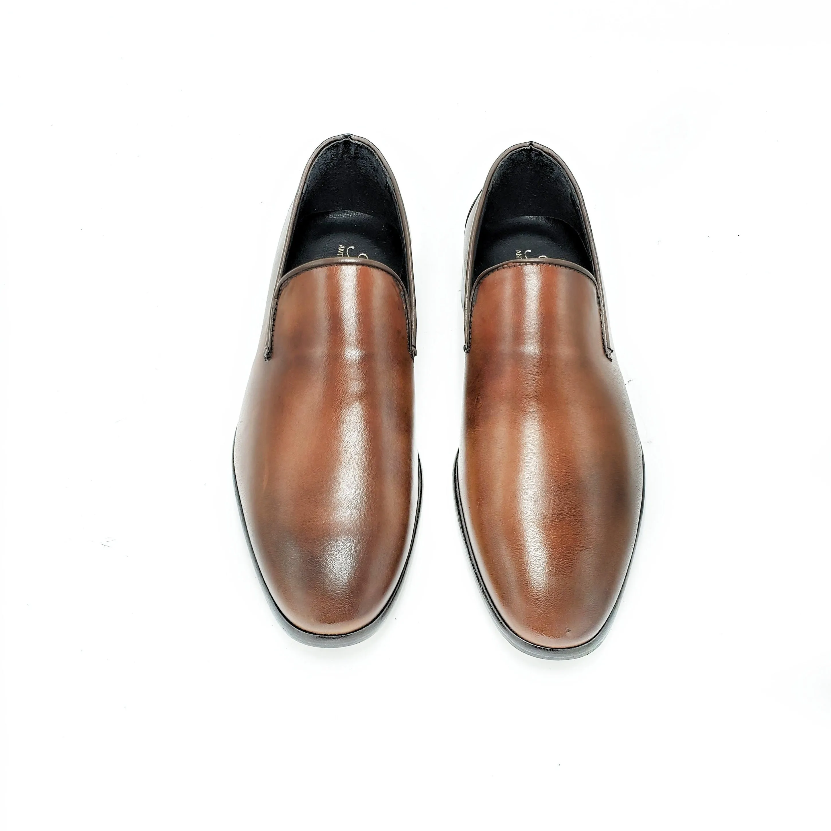 Italian Manufacture Men's Loafer (Brown) vero cuoio