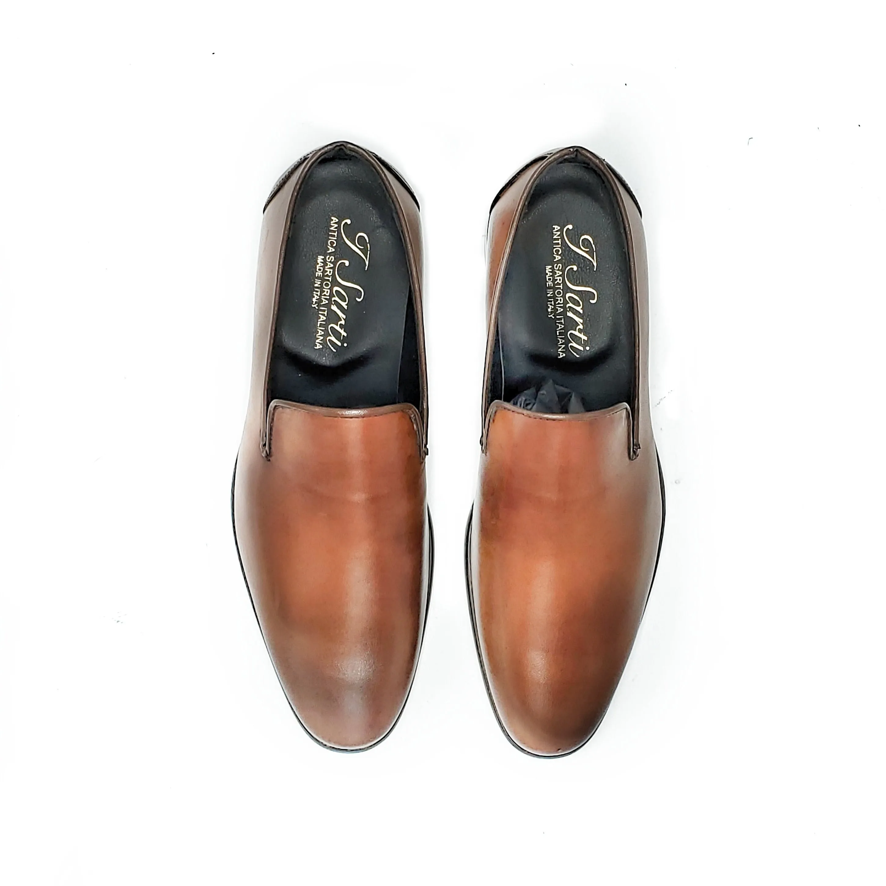 Italian Manufacture Men's Loafer (Brown) vero cuoio