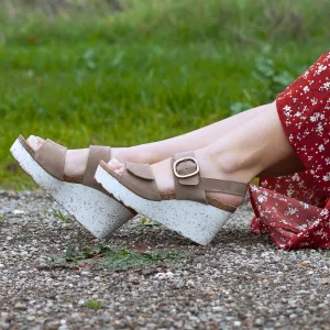 OTBT - PEASANT in GREIGE Wedge Sandals