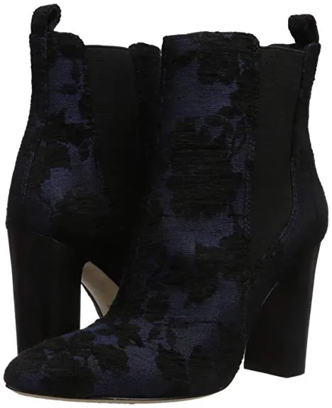 Vince Camuto Britsy Black Multi/Blue Fashion Pull On Pointed Toe Ankle Boots